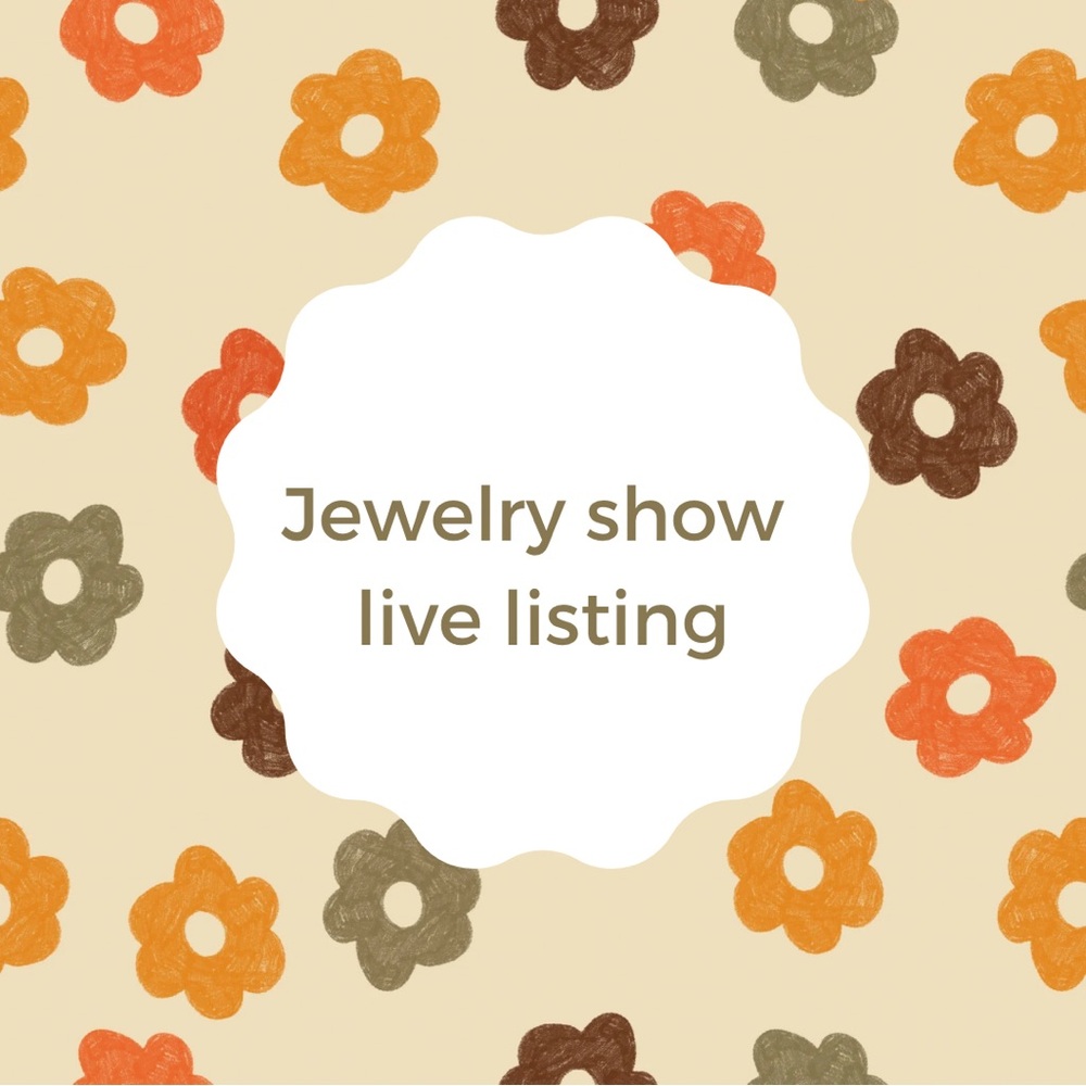 Jewelry live show listing
